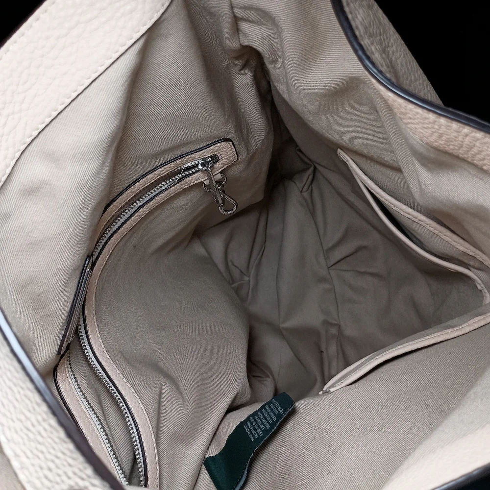 Ralph Lauren Governors Lodge Hobo Ivory Shoulder Bag